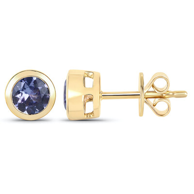 Boucles d'oreilles en or et Tanzanite