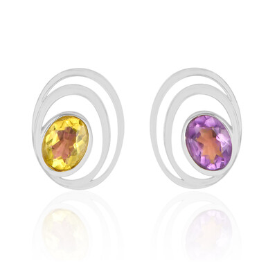 Pendentif en argent et Fluorite pourpre (MONOSONO COLLECTION)
