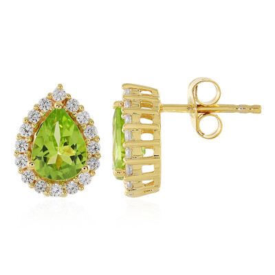 Boucles d'oreilles en argent et Péridot