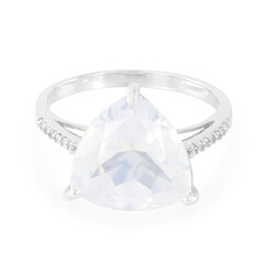Bague en argent et Quartz Lune glacée