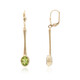 Boucles d'oreilles en or et Péridot (CUSTODANA)