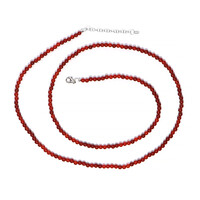 Collier en argent et Onyx rouge