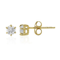 Boucles d'oreilles en argent et Topaze blanche