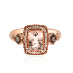 Bague en or et Morganite AAA