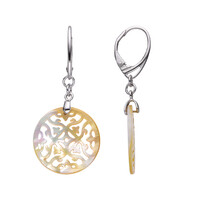 Boucles d'oreilles en argent et Nacre