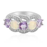 Bague en argent et Améthyste