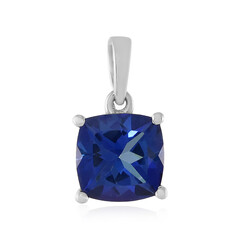 Pendentif en argent et Topaze bleu roi