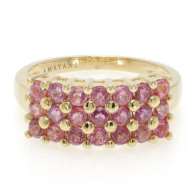 Bague en or et Saphir Padparadscha non chauffé (AMAYANI)