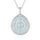 Collier en argent et Topaze bleu ciel