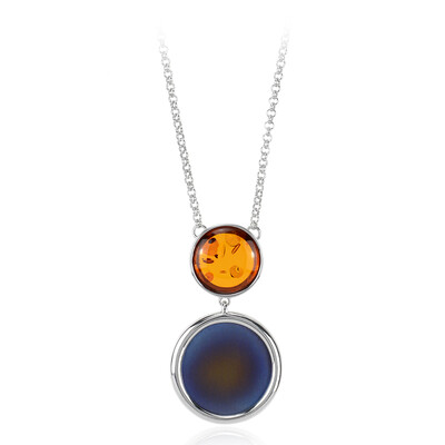Collier en argent et Ambre baltique (dagen)