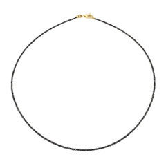 Collier en or et Diamant noir