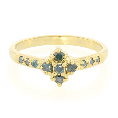 Bague en argent et Diamant fantaisie