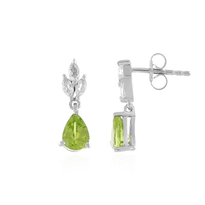 Boucles d'oreilles en argent et Péridot