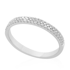 Bague en platine et Diamant SI1 (H)