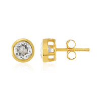 Boucles d'oreilles en argent et Topaze blanche