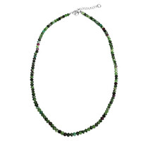 Collier en argent et Rubis Zoïsite