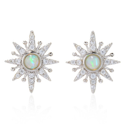 Boucles d'oreilles en argent et Opale Welo (Dallas Prince Designs)