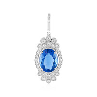 Pendentif en argent et Fluorite à couleur changeante