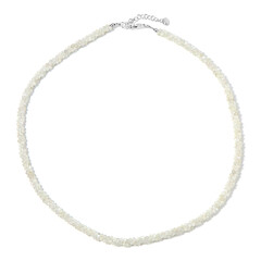 Collier en argent et Pierre de Lune blanche