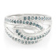 Bague en argent et Diamant fantaisie