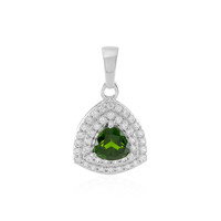 Pendentif en argent et Diopside de Russie