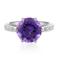 Bague en argent et Améthyste