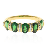 Bague en or et Grenat Tsavorite AAA (CIRARI)