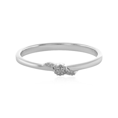 Bague en argent et Diamant I1 couleur (I)