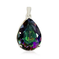 Pendentif en argent et Quartz mystique