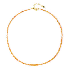 Collier en argent et Saphir miel
