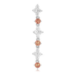 Pendentif en argent et Rubis rouge du soir