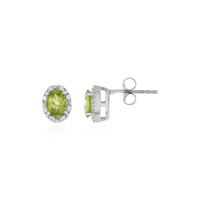 Boucles d'oreilles en argent et Péridot