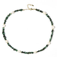 Collier en argent et Emeraude de Zambie (Riya)