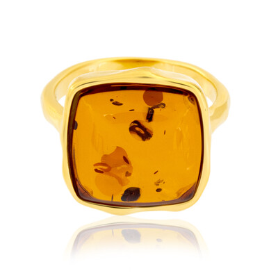 Bague en argent et Ambre baltique (dagen)