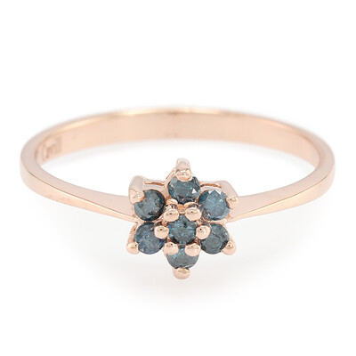 Bague en argent et Diamant fantaisie