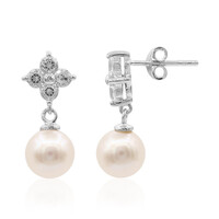Boucles d'oreilles en argent et Perle de culture d'eau douce