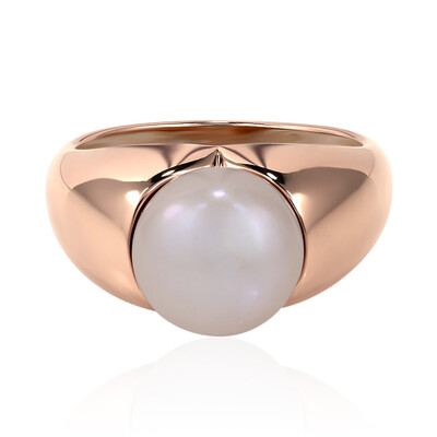 Bague en argent et Perle de culture d'eau douce (TPC)