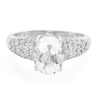 Bague en argent et Pétalite