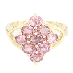 Bague en or et Saphir Padparadscha non chauffé (AMAYANI)