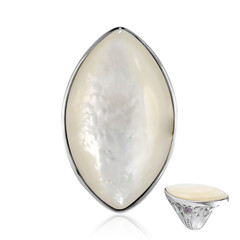 Bague en argent et Nacre
