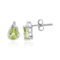 Boucles d'oreilles en argent et Péridot