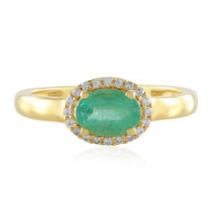 Bague en argent et Emeraude de Russie