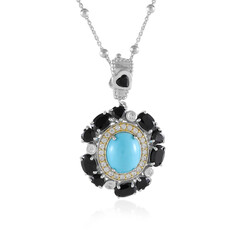 Collier en argent et Turquoise Sleeping Beauty (Dallas Prince Designs)