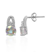 Boucles d'oreilles en argent et Topaze Rayon de Lune