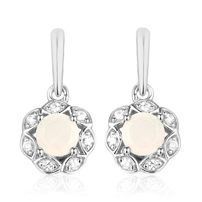 Boucles d'oreilles en argent et Opale Welo