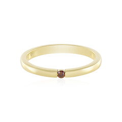 Bague en argent et Diamant rouge I2