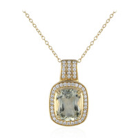 Collier en argent et Améthyste verte