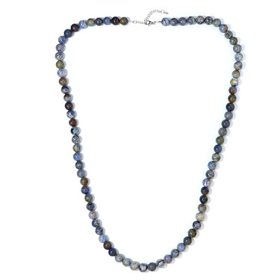 Collier en argent et Dumortiérite