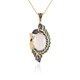 Collier en argent et Quartz rose (Adela Silber)