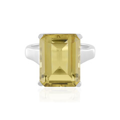 Bague en argent et Quartz citron
